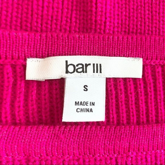 🌸New🌸 SMALL Bar III Ribbed Jewel Neck Sweater - Picture 2 of 8